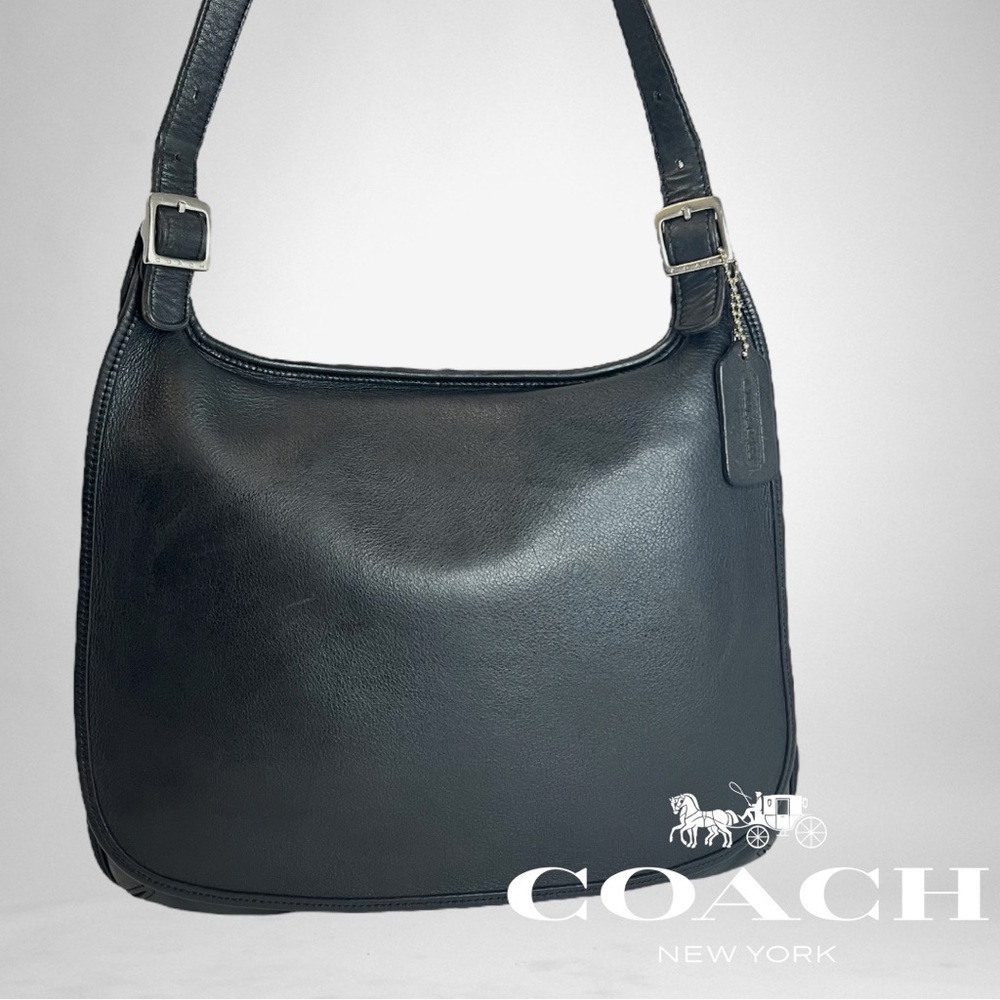 Coach Black Leather Shoulder Bag
